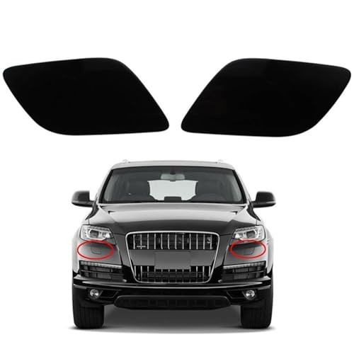 Left+Right Front Bumper Headlight Washer Cover Nozzle Cap for Audi Q7 2010