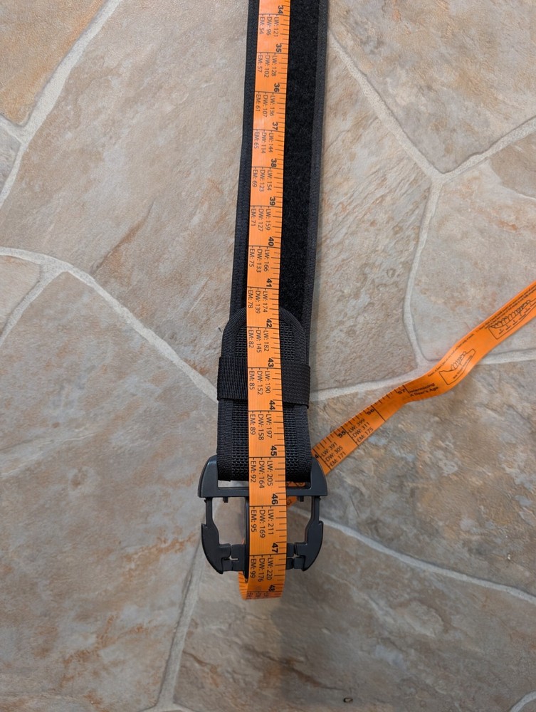 Bianchi Tactical Belt with Accessory Pouches Fully extended 45"