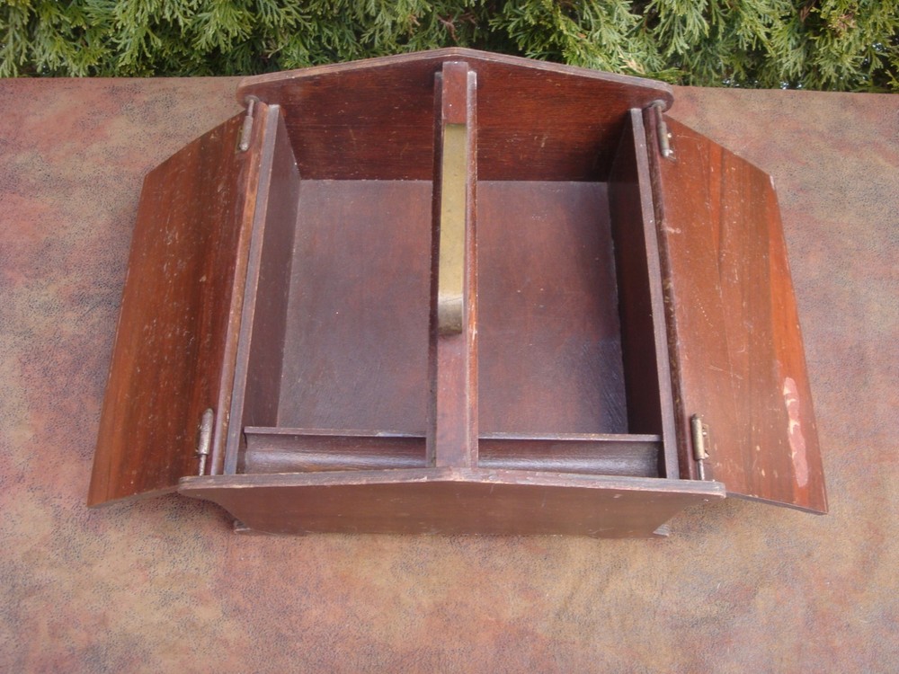 Vintage Wooden Sewing Box