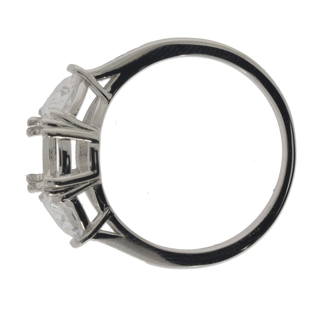 Sterling Silver Semi Mount Ring Setting Cushion CU 9x7mm