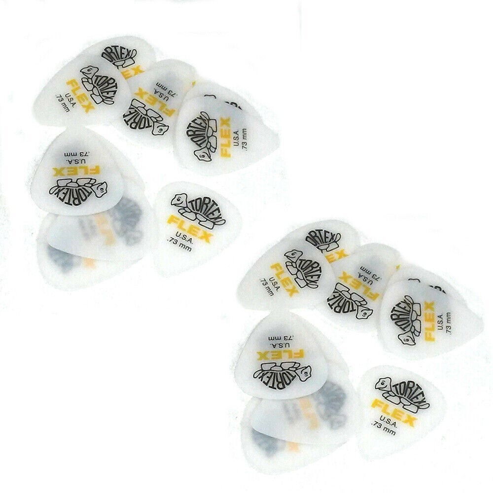 Dunlop Guitar Picks Flex Standard 24 Pack .73mm Medium (428P.73)