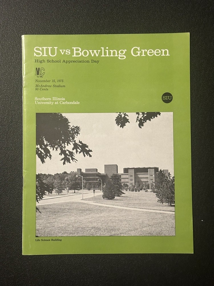 SIU vs. Bowling Green Program Nov. 15, 1975