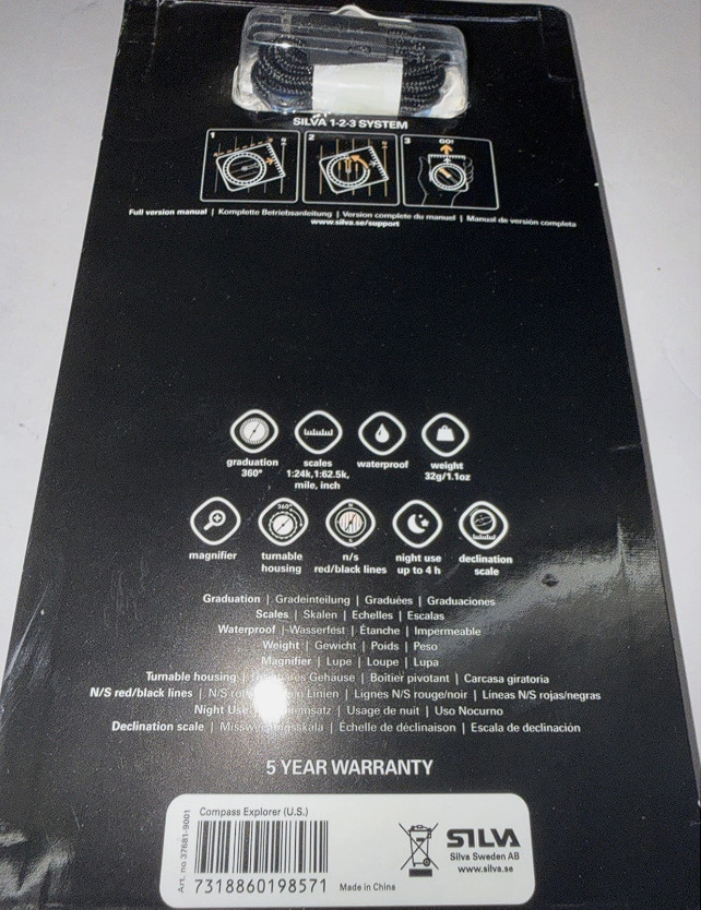 Explorer 2.0 Compass, Clear, One Size