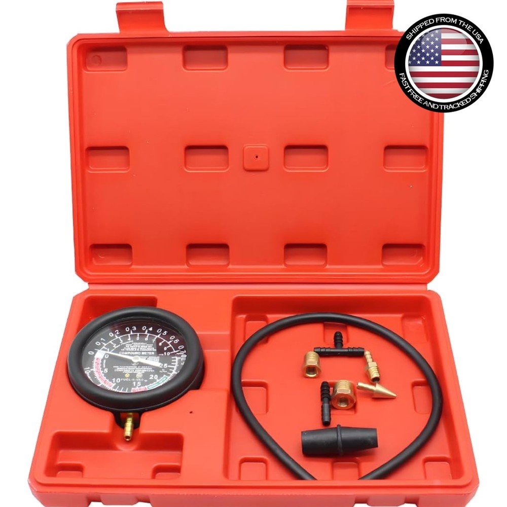 Comprehensive Pressure Testing Kit with Durable Case for Automotive Maintenance