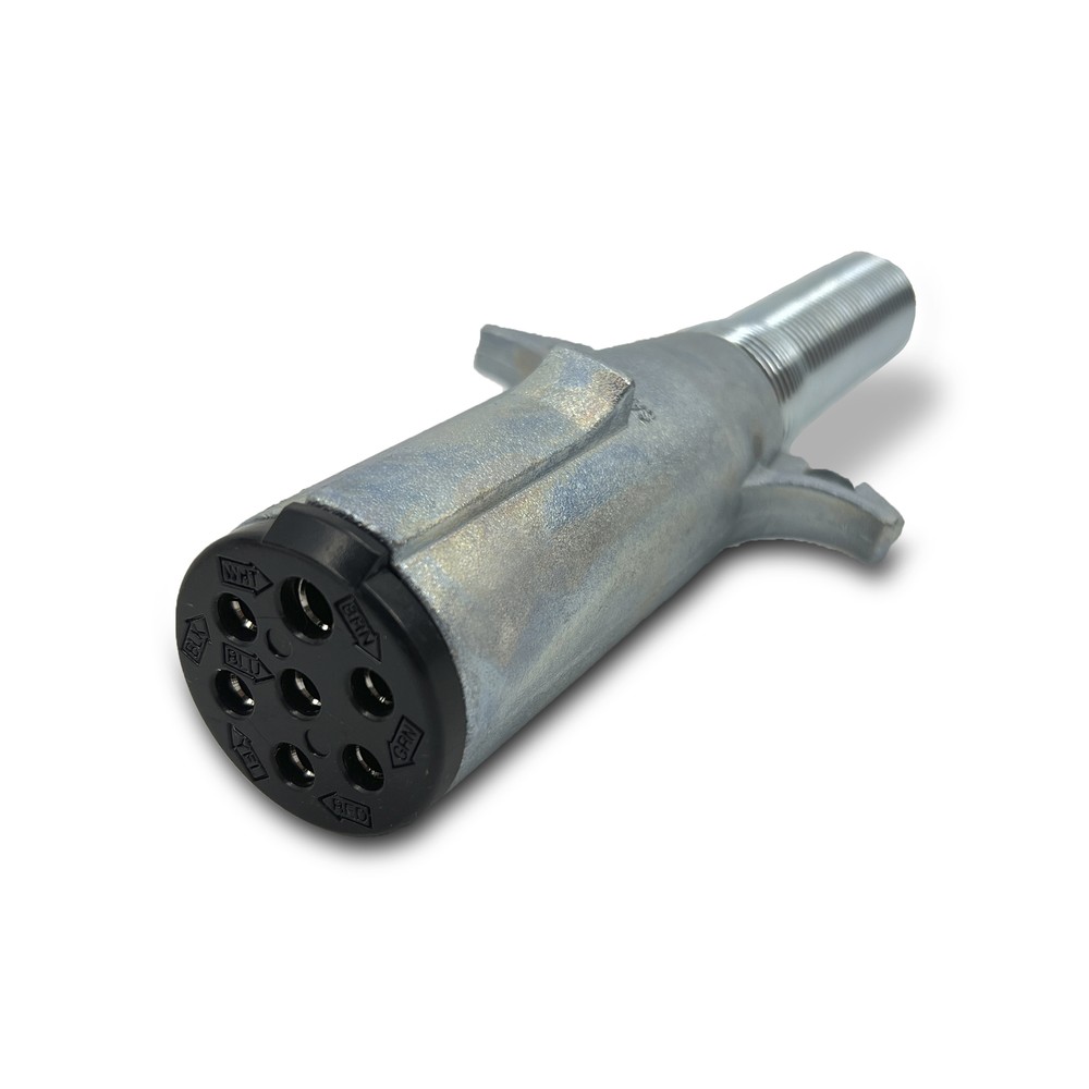 7 Pin Round Trailer Connector Wiring Harness Socket Plug with Spring Guard