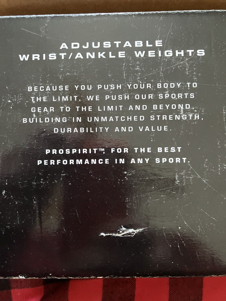 Pro spirit adjustable ankle and wrist weights OPEN BOX
