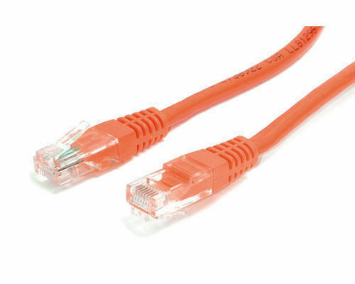 10 Pack Lot 15ft CAT5e Ethernet Network LAN Router Patch Cable Cord Wire Orange