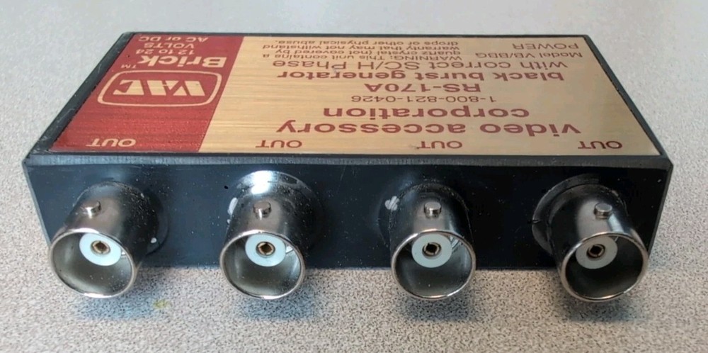 VAC Black Burst Generator W Correct SC/H Phase RS-170-A Model VB/BBG