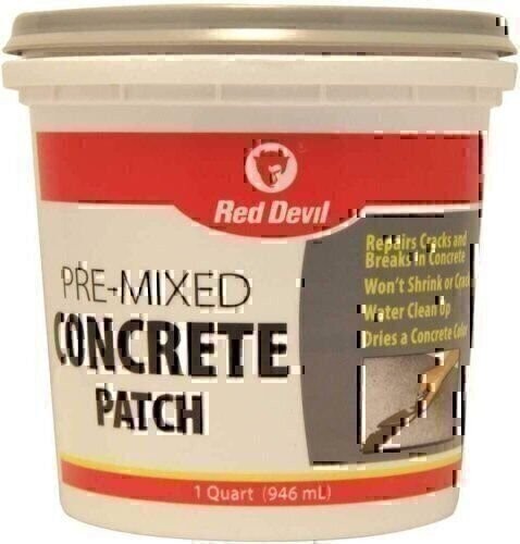 Red Devil 0644 Pre-Mixed Concrete Patch 1 Quart Gray 6 Pack