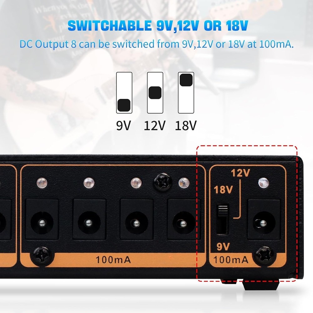 Battery-Powered Guitar Effect Pedal Supply
