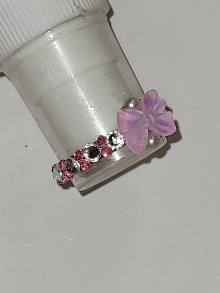 Adjustable Pearl Bow Ring