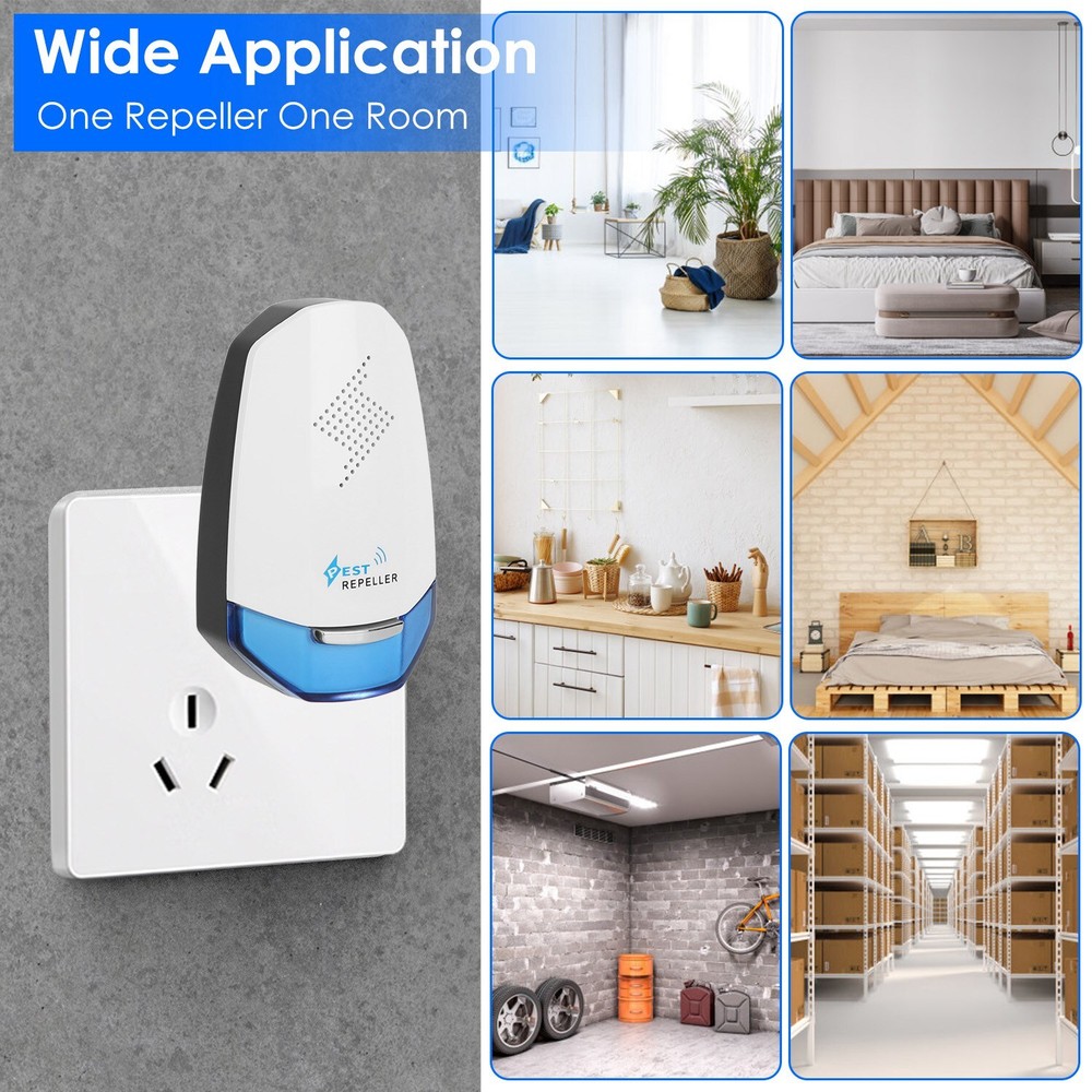 2pcs Ultrasonic w/ Night light Pest Mosquito Killer