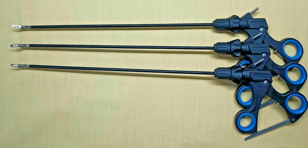 3pc Laparoscopic Bowel Grasper 5mmx330mm Endoscopy Reusable Instruments