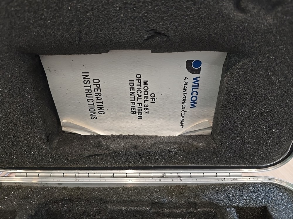Wilcom T367-02 Advanced OFI Probe Optical Fiber Identifier and Case