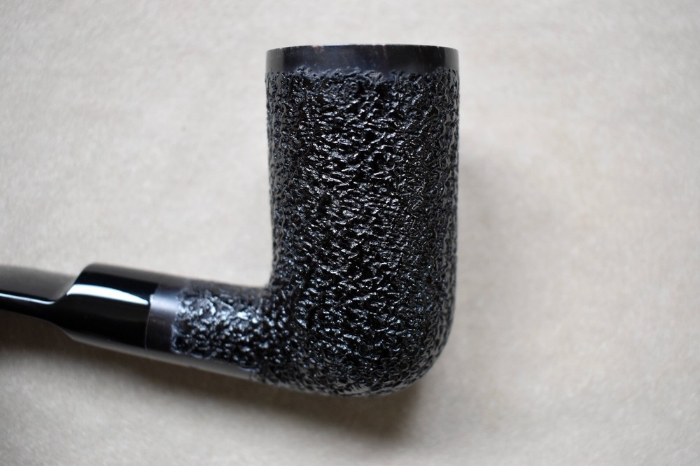 Moretti Pipe Black Rusticated Chimney Freehand