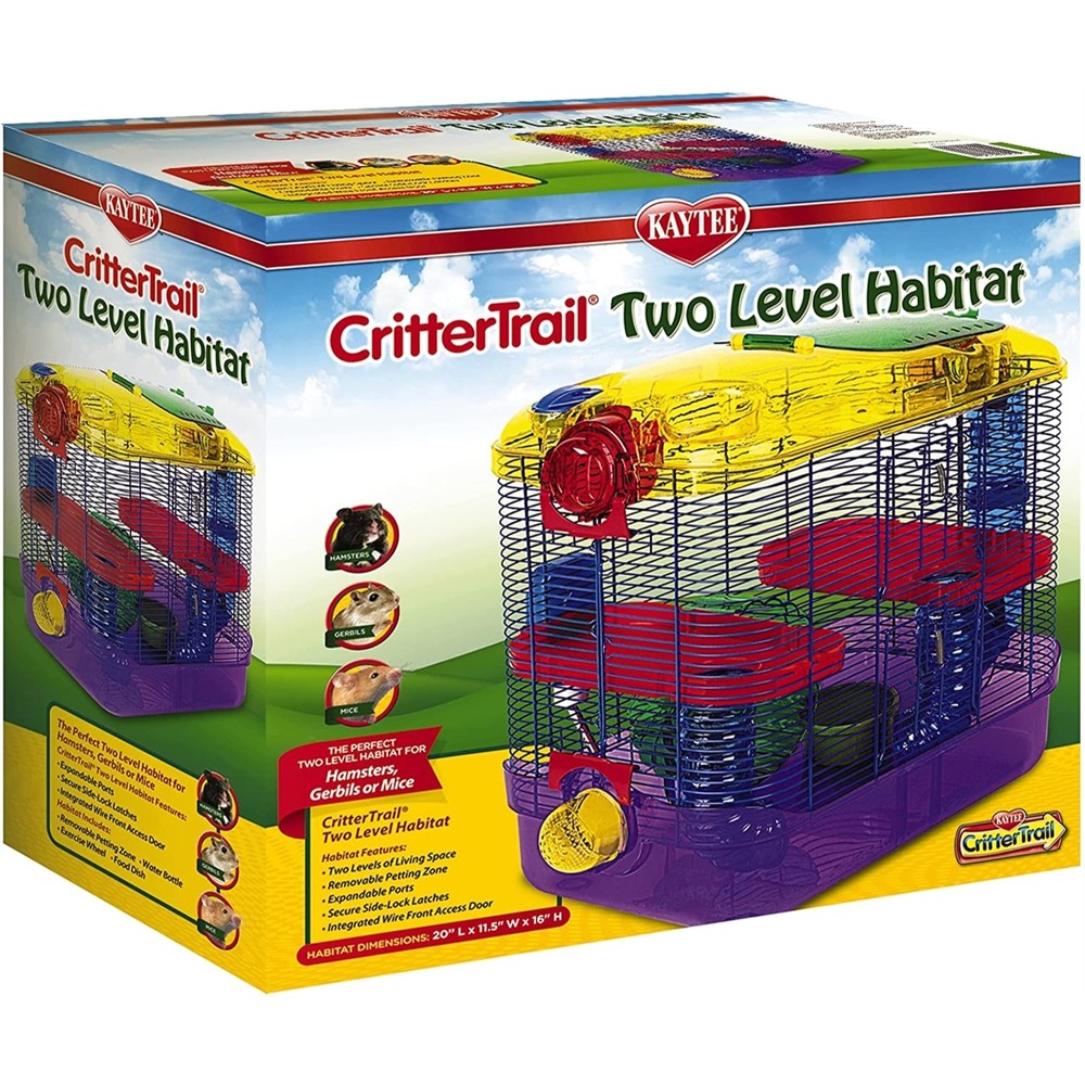 Kaytee Crittertrail Two Level Habitat for Hamsters, Gerbils, Mice