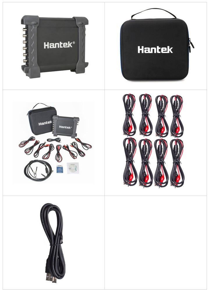 Hantek 1008C Automotive Diagnostic PC Oscilloscope Program Generator 8CH USB 2.0