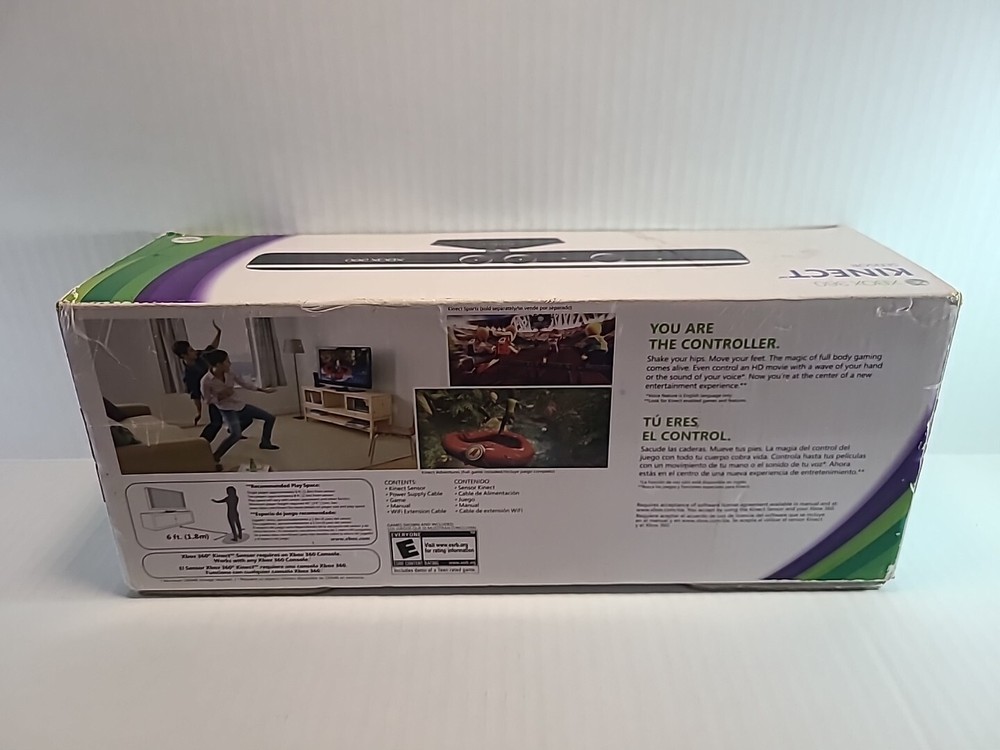 Microsoft 1414 Xbox 360 Kinect Sensor Bar Only - Black - Tested Working