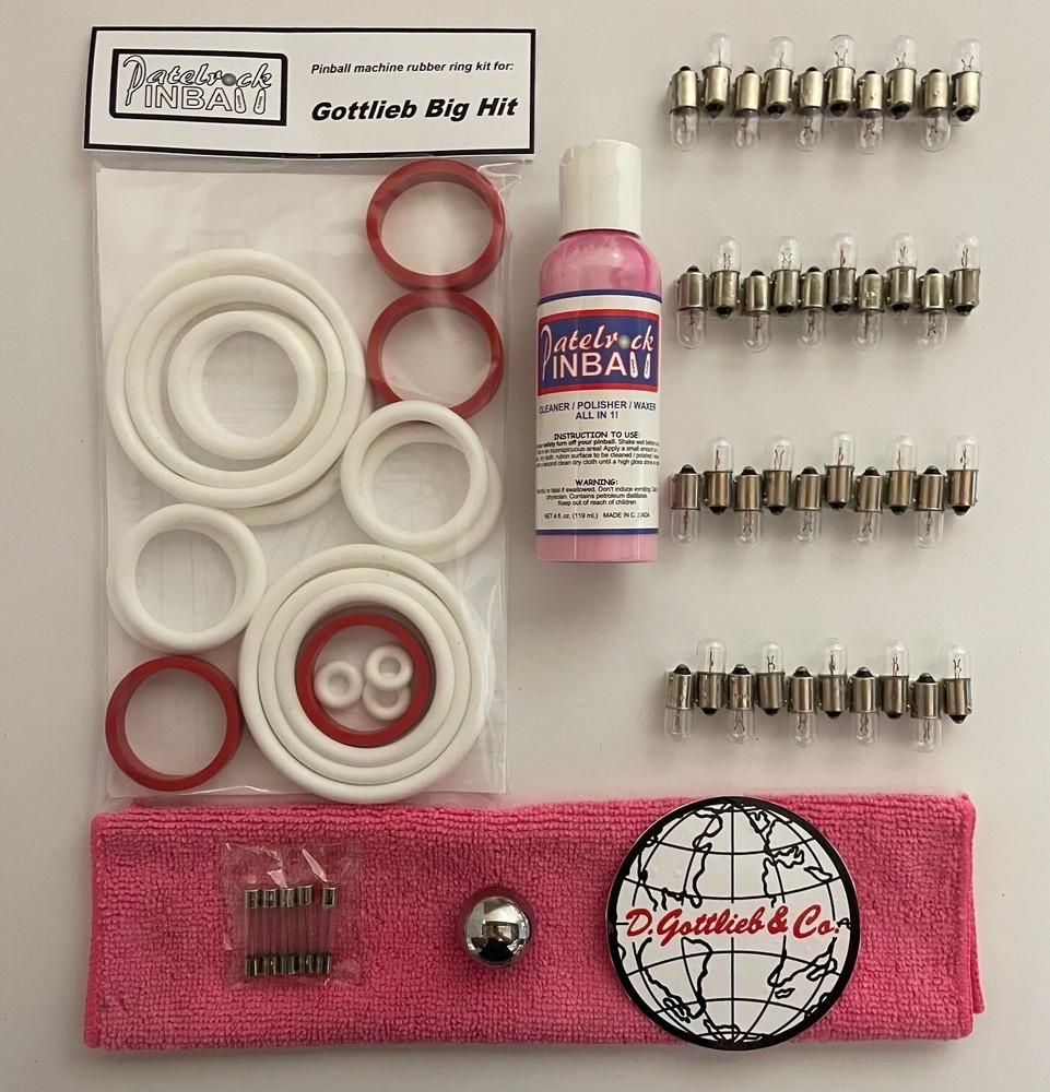1977 Gottlieb Big Hit Pinball Machine Maintenance Tune Up Kit