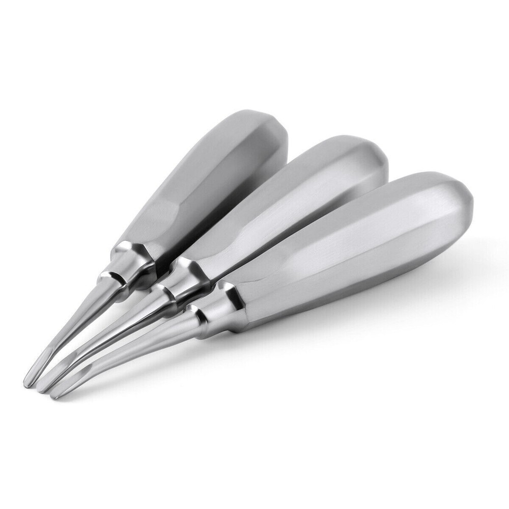 Dental Tooth Extraction Forcep Plier Elevator Root Tip Extractor Straight/Curved