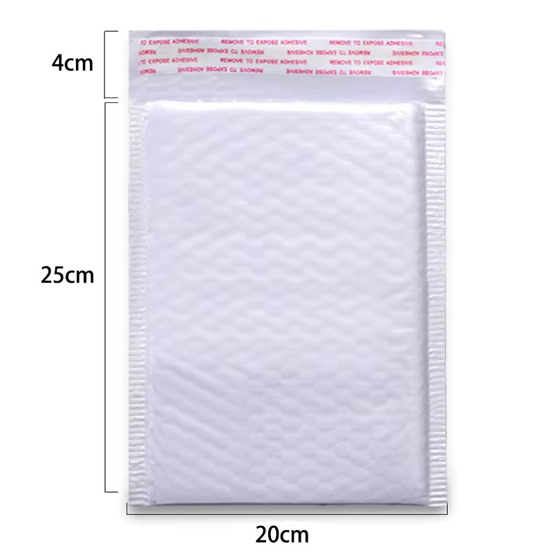 50Pcs Bubble Mailers White Poly Bubble Mailer Self Seal Padded Gift Bag Packagin