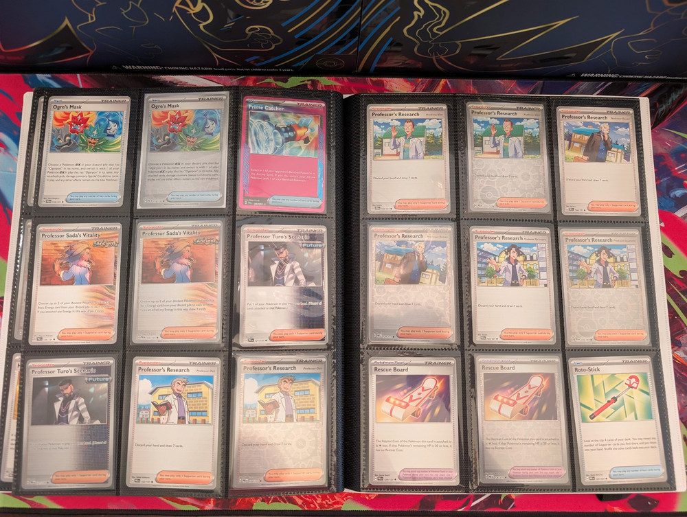 Pokemon SV Prismatic Evolutions C/UC/R/EX/ACE/Energy Complete Base Set Binder