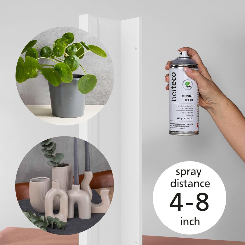Crystal Clear Semi Gloss Spray Paint | Water based & Odorless | Eco-Friendly ...