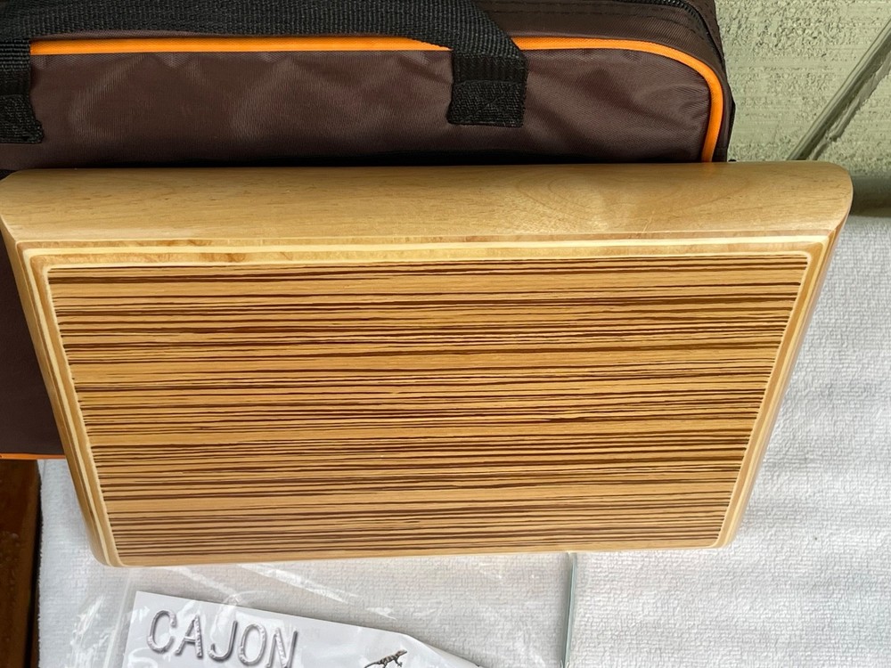 GECKO Cajon & Case Flat Hand Drum Pad Percussion Instrument