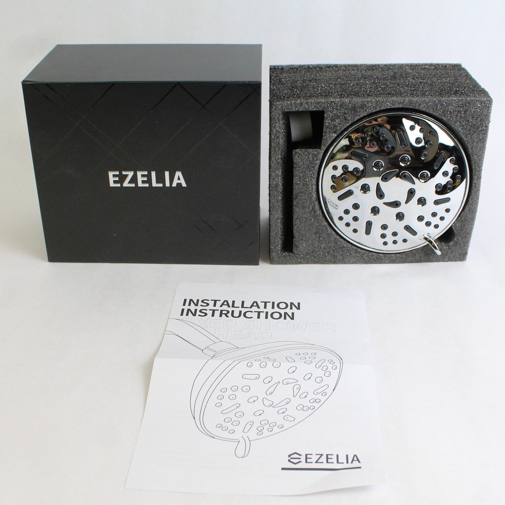 Ezelia Fixed Shower Head w/ Filter Chrome 4.5"