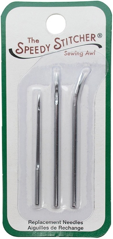 Speedy Stitcher(R) Replacement Needles 3/Pkg-Stainless Steel