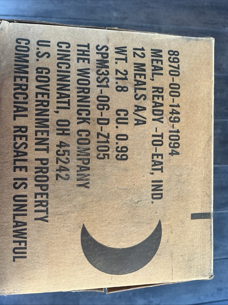 Official Military MRE Cases