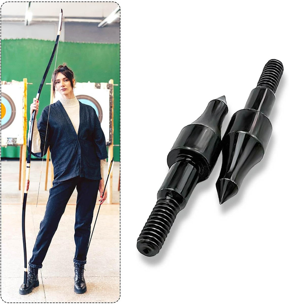 12Pcs 100 Grain Archery Arrow Field Points Field Tips Hunting Target Practice