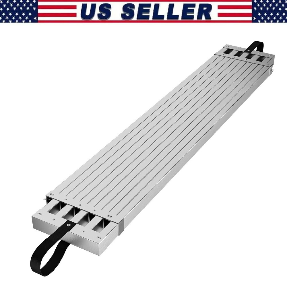 Aluminum Work Plank 6-9ft Telescoping Plank, Extension Scaffold Plank ,440 Lbs