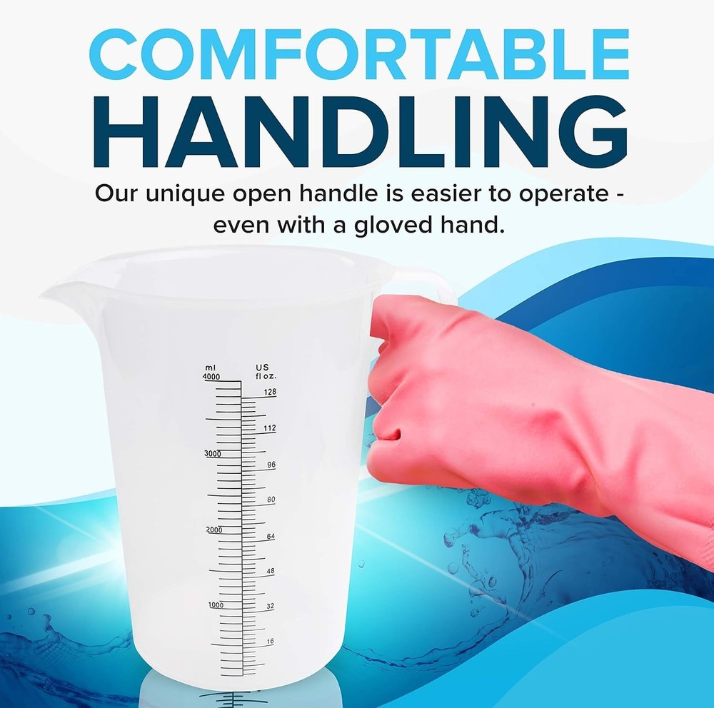 16oz 2 Cup Measuring Pitcher, Plastic, Multipurpose - Great for Oil, Chemical...