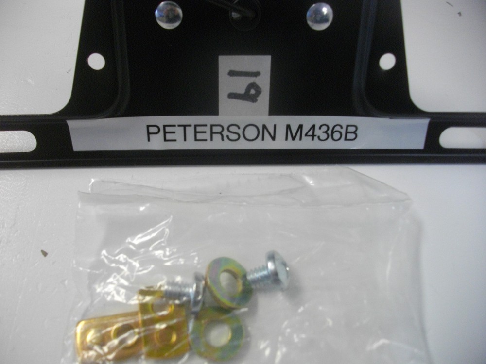 Peterson M436B Lighted License Plate Bracket with Hardware Trailer