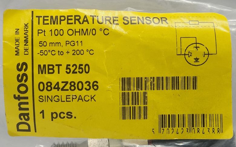 1pcs Danfoss MBT 5250 084Z8036 temperature sensor