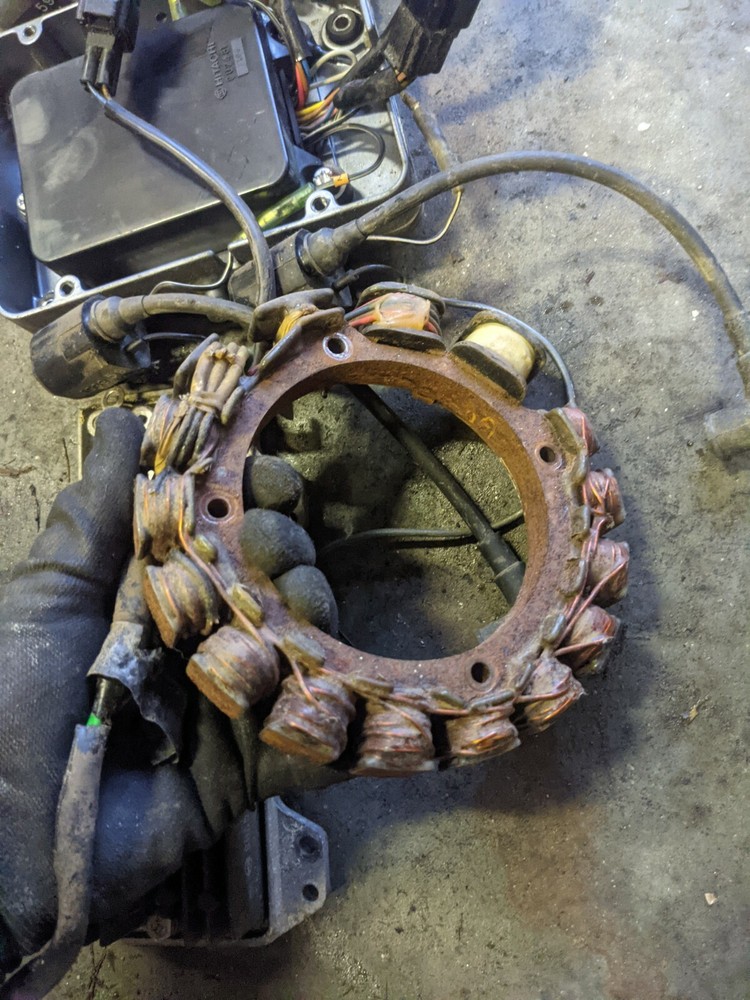 1993 130 HP Yamaha 115 Stator ECU CDI Rectifier Coils Stator Trigger Ignition