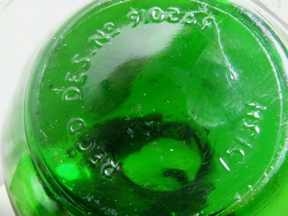 Vintage Green Cider Bottle Regd Des No. 910569