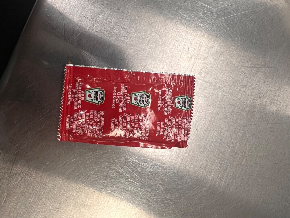 Rare Empty Sealed Ketchup Packet