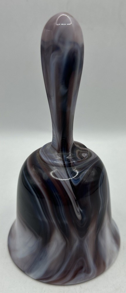 Purple Slag glass bell