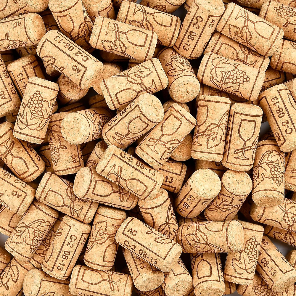150 Pcs Natural Wine Corks #9 Straight Corks for Bottled Wine, Crafting, Decor,