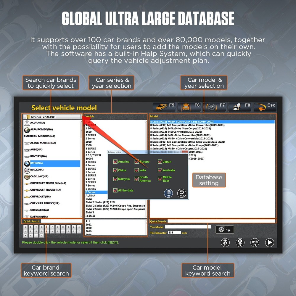 3D Wheel Alignment Machine Tire Aligner 4 Wheel Alignment System Fully Automatic