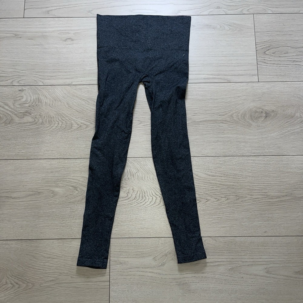 Spanx Leggings Heather Gray Women’s S/P Seem Inside Leg