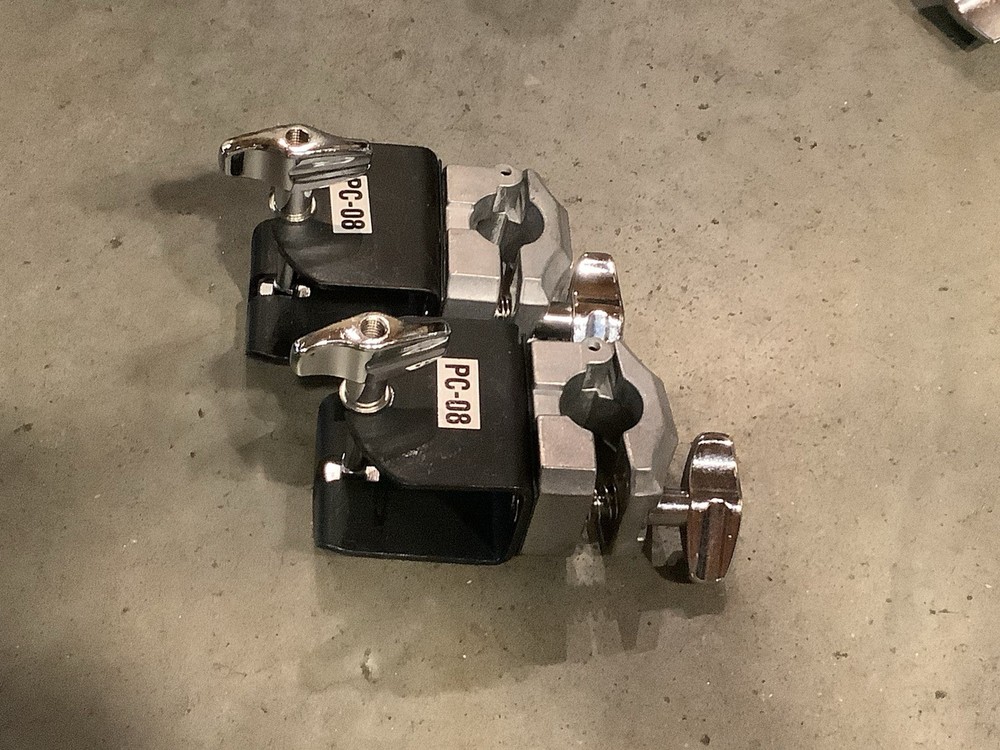 (2) Pearl PC-08 Clamp Mount Drum Rack Tom Cymbals BOTH!! #QT3