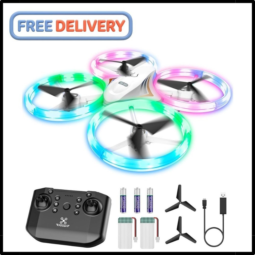 Drones for Kids, RC Drone with Cool Led Lights Mini Remote Control Beginner Dron