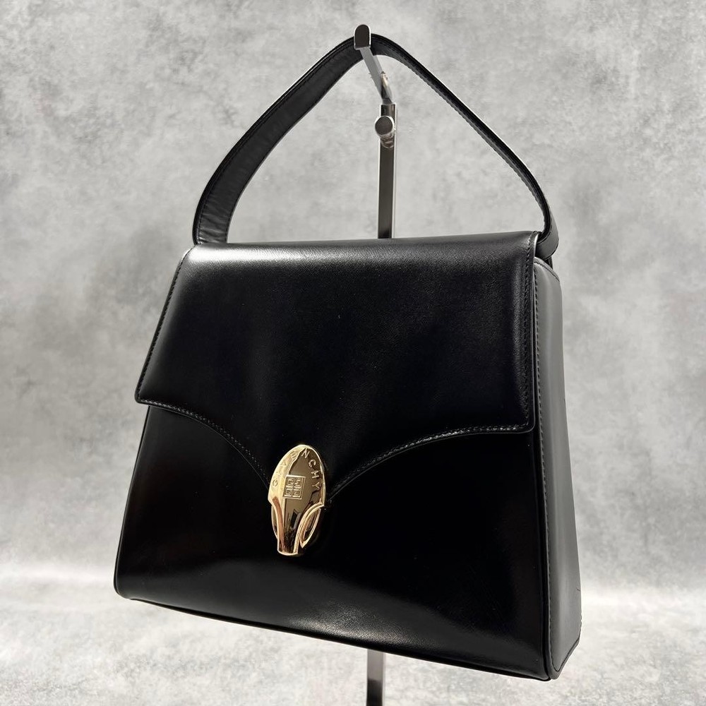 Auth GIVENCHY Bag 2way Leather Black Womens Luxury Authentic Vintage