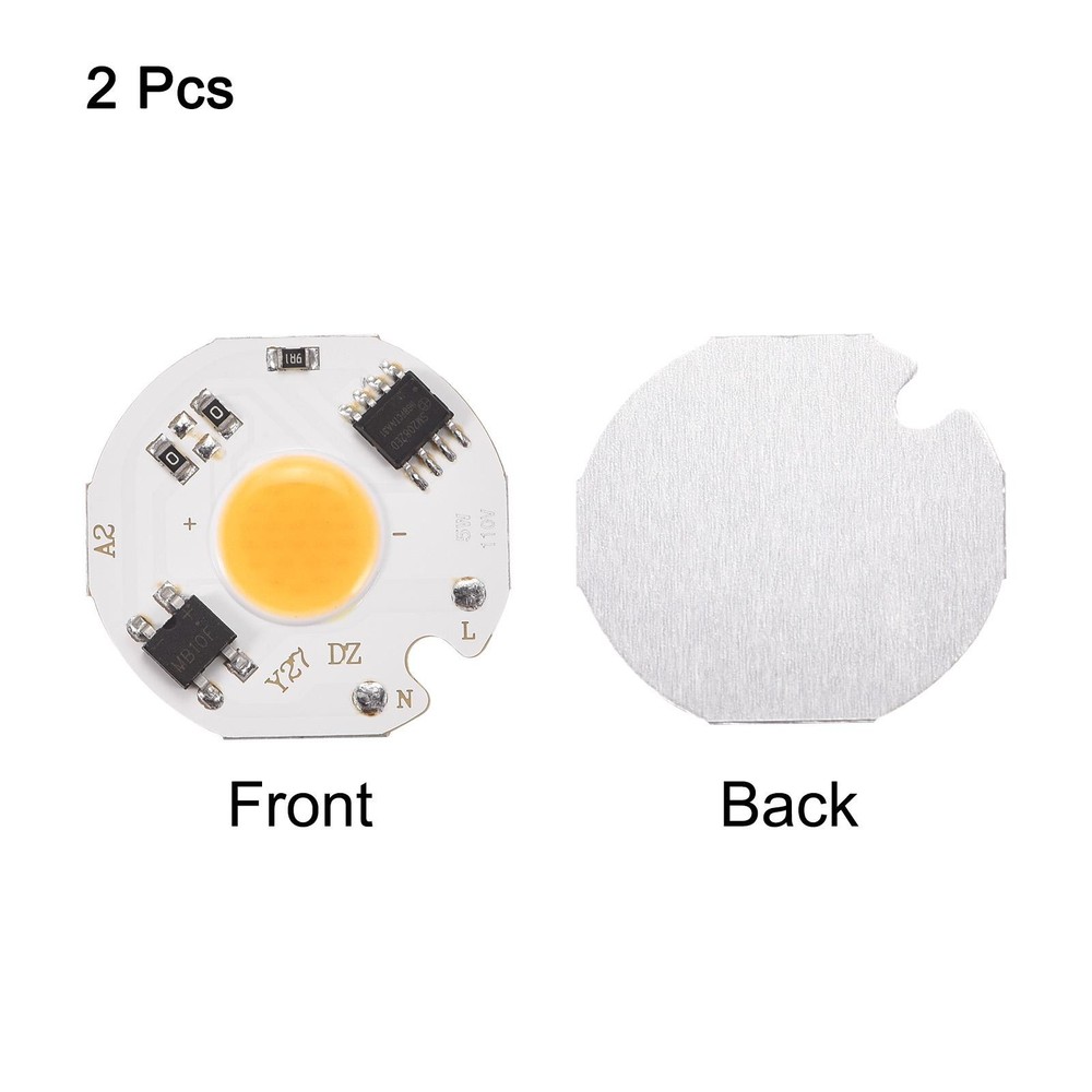 LED Chip Bulb 110V 5W Warm White 3000-3200K High Power Floodlight Lamp 2Pack