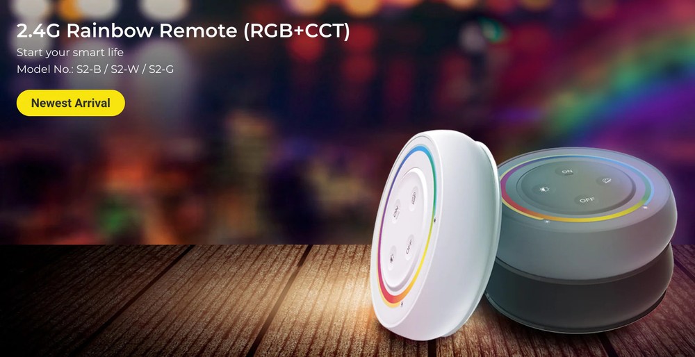 Miboxer 2.4G Rainbow Remote (RGB+CCT) Black