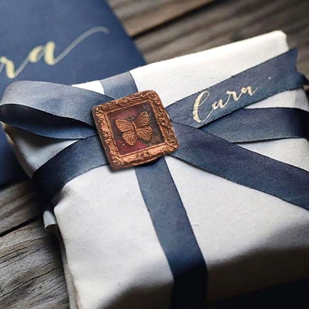 7-Piece Vintage Wax Seal Stamp Set - Beautiful Patterns for Creative Gifting
