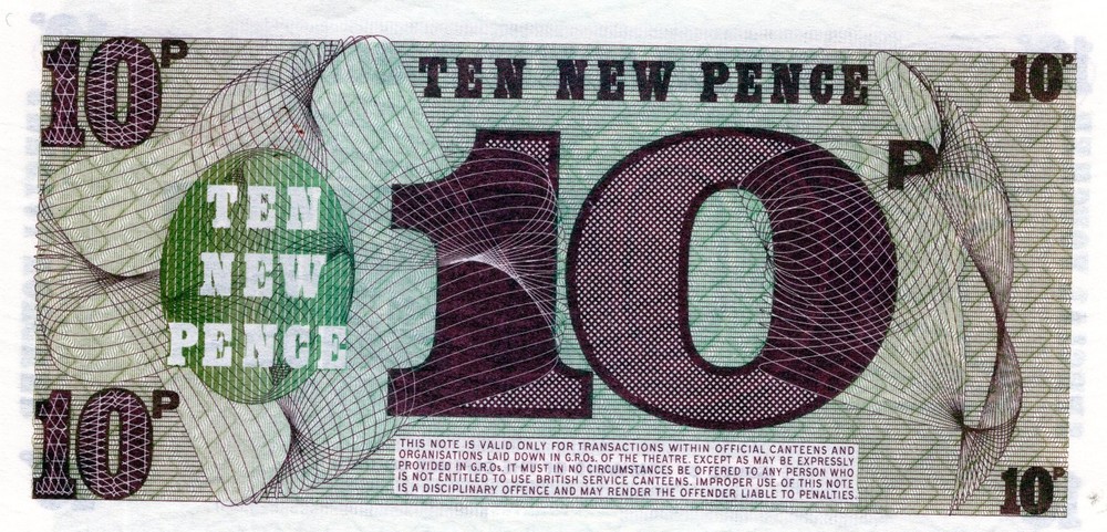 British Armed Forces, Special Forces 10 Pence 6rd Issue 1972
